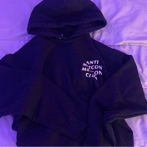 Anti Metcon Club black hoodie (with white writing)